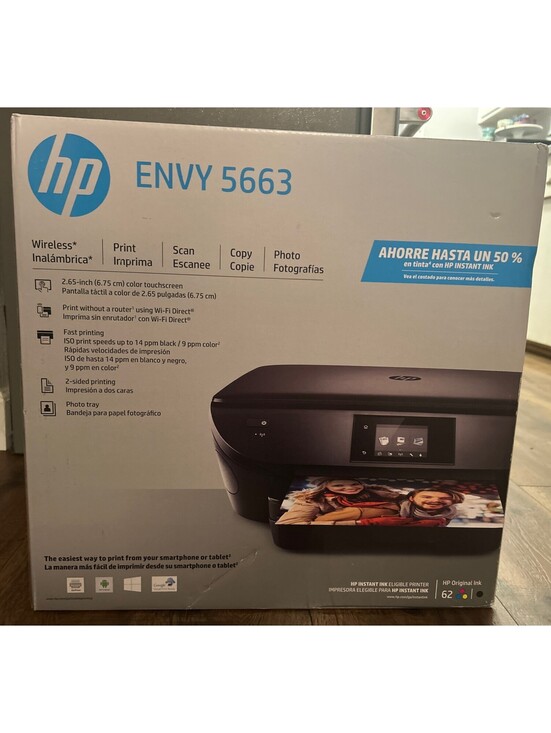 HP Other - HP Envy 5663 Wireless Color Printer New Factory Sealed Touchscreen Scan Copy